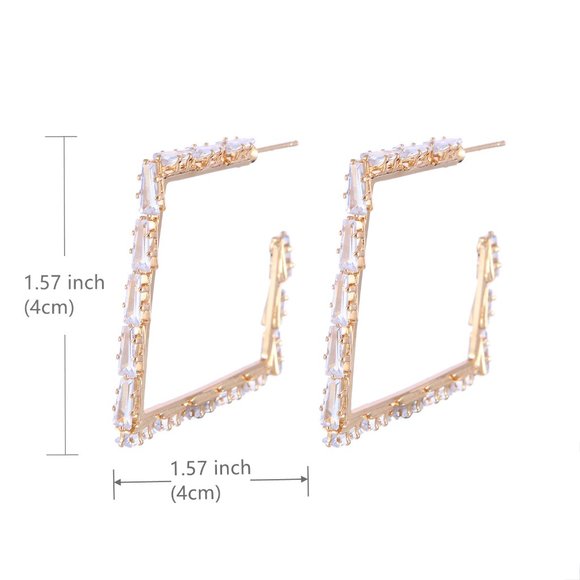 Exaggerated circle double -layer ear ring - Picture 3 of 5